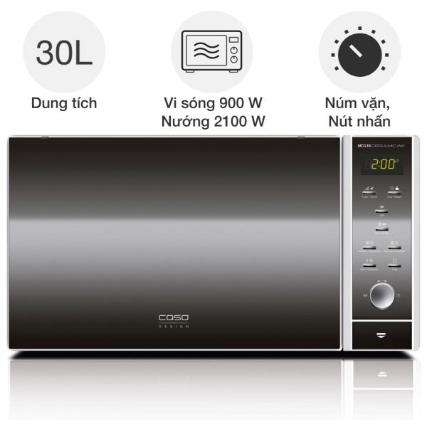 lo vi song kem nuong caso mcg30 ceramic chef 12
