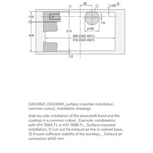 Máy hút mùi âm bàn Miele DAD 4841 Levantar 22 may hut mui am ban miele dad 4841 levantar 18