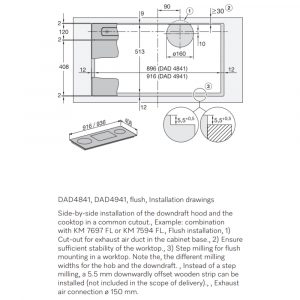 Máy hút mùi âm bàn Miele DAD 4841 Levantar 23 may hut mui am ban miele dad 4841 levantar 19