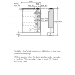 Máy hút mùi âm bàn Miele DAD 4841 Levantar 24 may hut mui am ban miele dad 4841 levantar 20