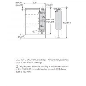 Máy hút mùi âm bàn Miele DAD 4841 Levantar 26 may hut mui am ban miele dad 4841 levantar 22
