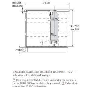 Máy hút mùi âm bàn Miele DAD 4841 Levantar 12 may hut mui am ban miele dad 4841 levantar 8