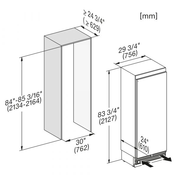 tu dong am tu 445 lit miele f 2813 vl mastercool 11