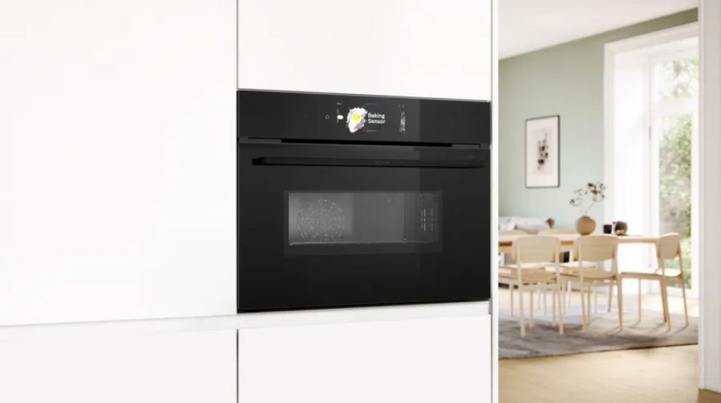Lò nướng kèm vi sóng Bosch CMG978NB1 Series 8 Accent Line âm tủ - chức năng Crisp Finish tạo lớp ngoài giòn hoàn hảo 3 1
