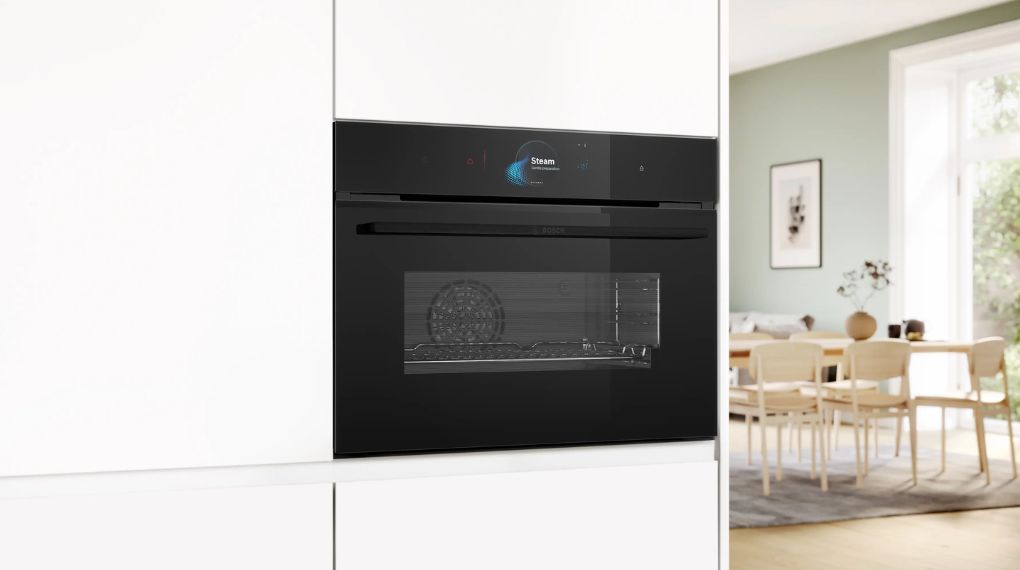 Lò nướng kèm hấp Bosch CSG958DB1 Series 8 Accent Line âm tủ - Tổng quan thiết kế lo nuong kem hap bosch csg958db1 series 8 am tu 1 1