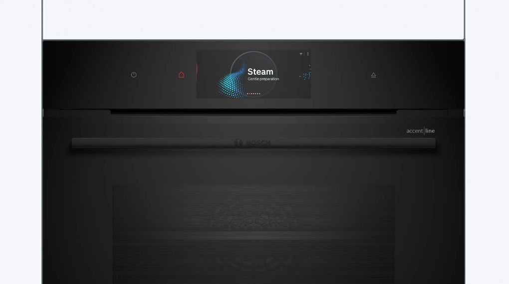 Lò nướng kèm hấp Bosch CSG958DB1 Series 8 Accent Line âm tủ - Bảng điều khiển hiện đại lo nuong kem hap bosch csg958db1 series 8 am tu 10 1