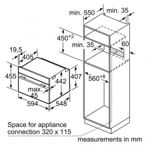 Lò nướng kèm hấp Bosch CSG958DB1 Series 8 Accent Line âm tủ 18 lo nuong kem hap bosch csg958db1 series 8 am tu 14