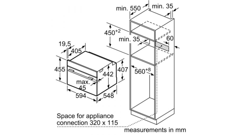 Lò nướng kèm hấp Bosch CSG958DB1 Series 8 Accent Line âm tủ - Lắp đặt 1 lo nuong kem hap bosch csg958db1 series 8 am tu 3 1