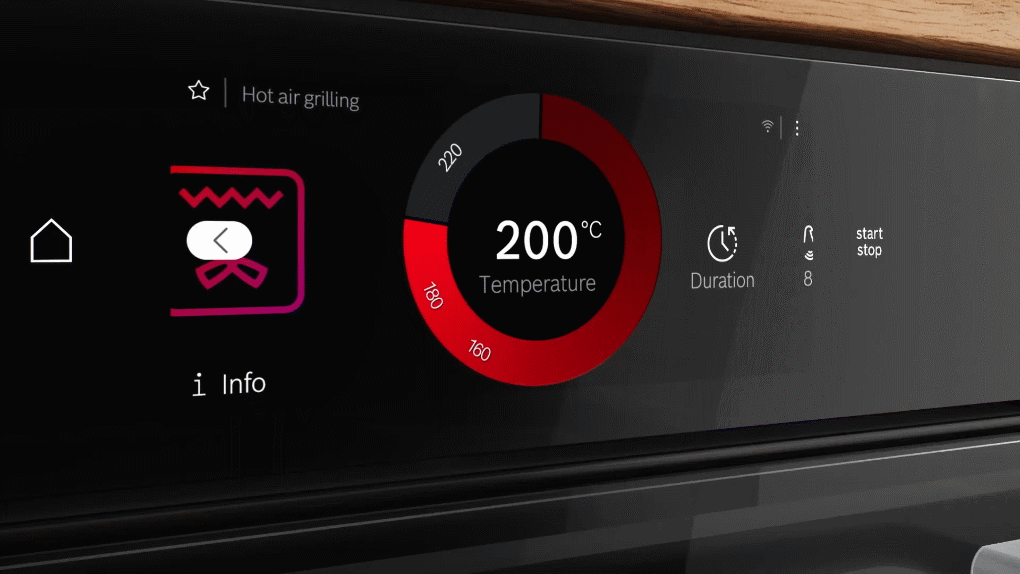 Lò nướng kèm hấp Bosch CSG958DB1 Series 8 Accent Line âm tủ - Đầu dò nhiệt độ đa điểm PerfectRoast Plus giúp món nướng chín ngon hơn lo nuong kem hap bosch csg958db1 series 8 am tu 8