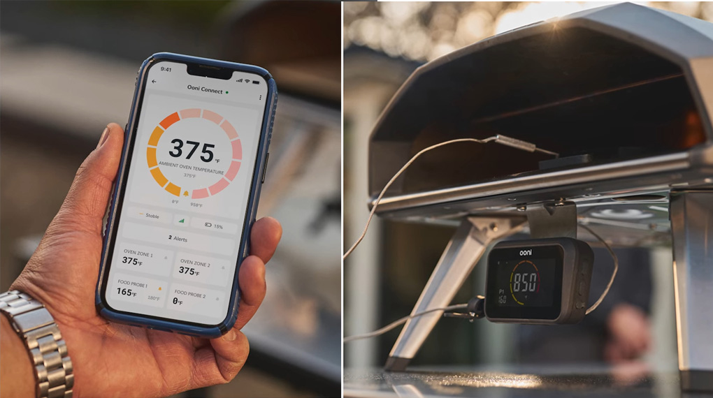 Lò nướng pizza ngoài trời Ooni Koda 2 2nd Generation-Theo dõi nhiệt độ với thiết bị Digital Temperature Hub Lò nướng pizza ngoài trời Ooni Koda 2 2nd Generation-Theo dõi nhiệt độ với thiết bị Digital Temperature Hub