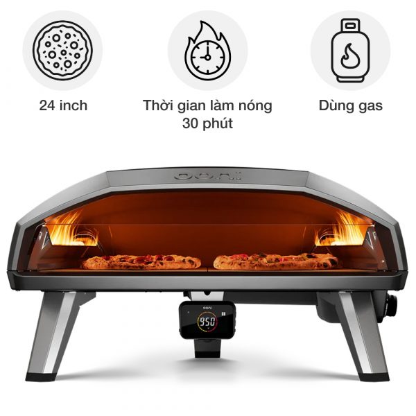 lo nuong pizza ngoai troi ooni koda 2
