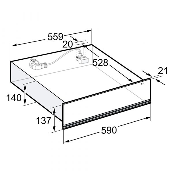 ngan giu am gaggenau 20 lit wsp221102 series 200 8