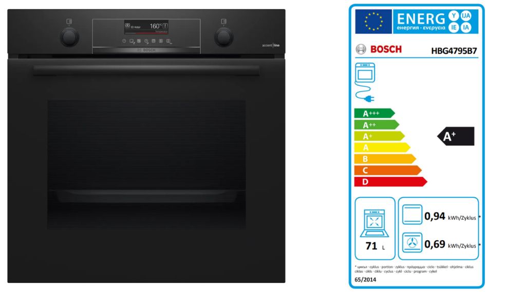 Lò nướng Bosch HBG4795B7 Series 6 Accent Line âm tủ - công suất hoạt động 3