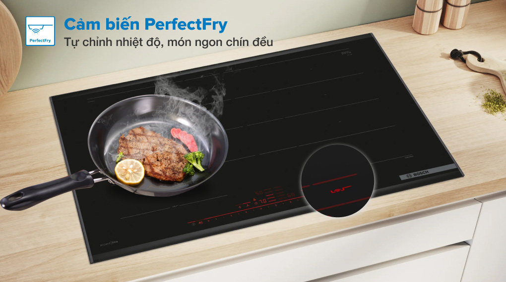 Bếp từ đa điểm Bosch PXY895DV1E Series 8 Accent Line 7400 W-Kiểm soát nhiệt độ dầu ăn với 5 mức độ nhiệt nhờ cảm biến PerfectFry Bếp từ đa điểm Bosch PXY895DV1E Series 8 Accent Line 7400 W-Kiểm soát nhiệt độ dầu ăn với 5 mức độ nhiệt nhờ cảm biến PerfectFry