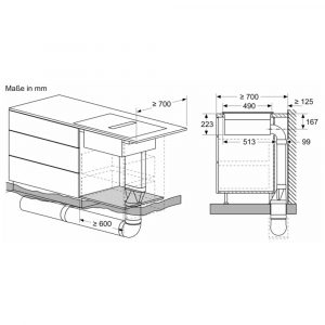 Bếp từ đa điểm kèm hút mùi Bosch PXX890D51E Series 8 Accent Line 7400 W 18 bep tu da diem kem hut mui bosch pxx890d51e series 8 accent line 7400 w 15
