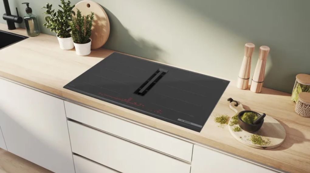 Bếp từ đa điểm kèm hút mùi Bosch PXX890D51E Series 8 Accent Line 7400 W - Tổng quan thiết kế bep tu da diem kem hut mui bosch pxx890d51e series 8 accent line 7400 w 2 1