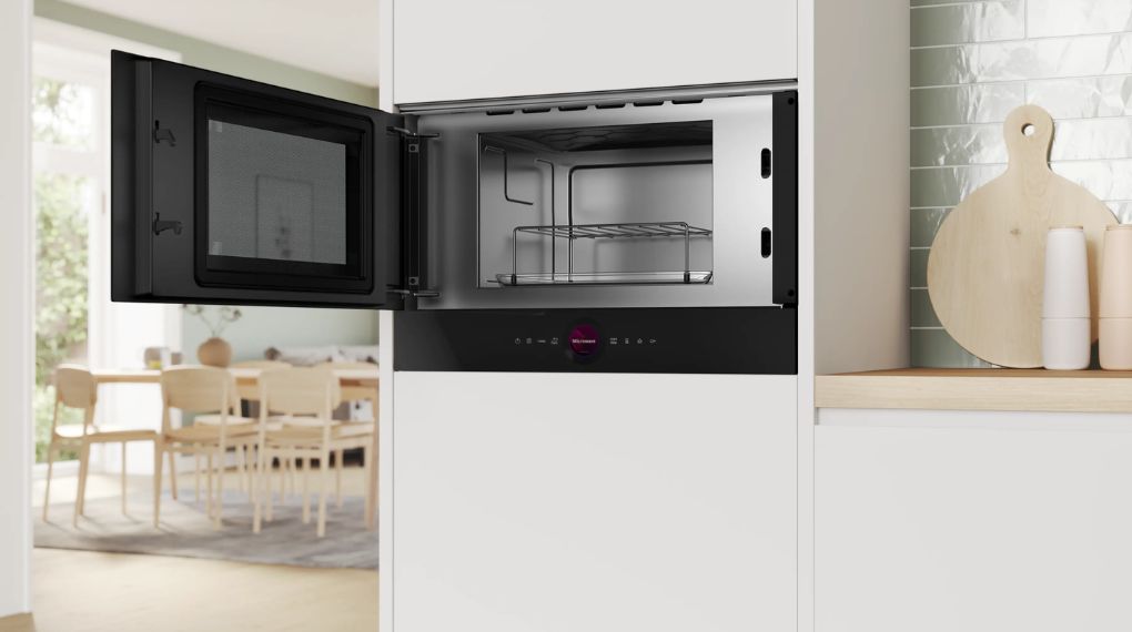 Lò vi sóng kèm nướng Bosch BEL7321B1 Series 8 Accent Line âm tủ - Tổng quan thiết kế lo vi song kem nuong bosch bel7321b1 series 8 accent line am tu 1 1