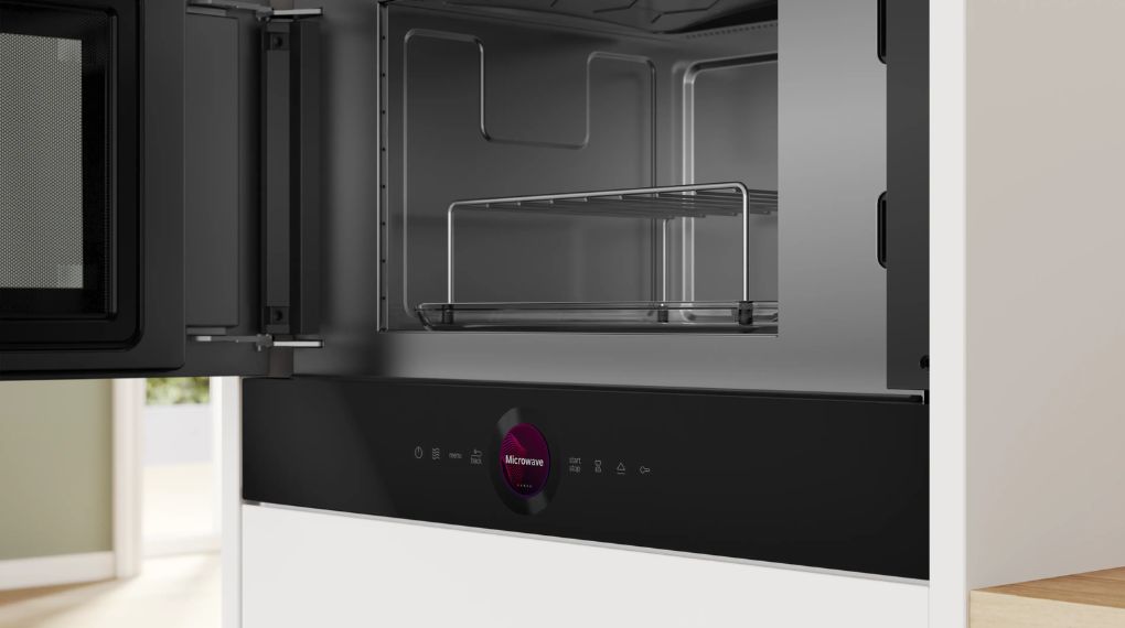 Lò vi sóng kèm nướng Bosch BEL7321B1 Series 8 Accent Line âm tủ - Điều khiển cảm ứng trực quan lo vi song kem nuong bosch bel7321b1 series 8 accent line am tu 6 1