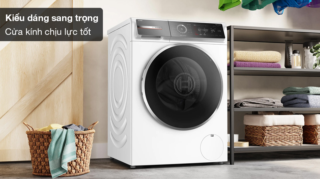 Máy giặt Bosch 10 kg WGB254A0SG Series 8-Tổng quan thiết kế Máy giặt Bosch 10 kg WGB254A0SG Series 8-Tổng quan thiết kế