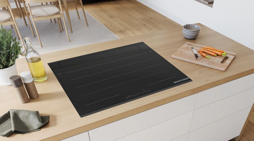 Máy hút mùi âm bàn Bosch DDW88MM66 series 8 Accent Line - Cải thiện quá trình hút mùi trong bếp với công nghệ Guided Air may hut mui am ban bosch ddw88mm66 series 8 accent line 5 1