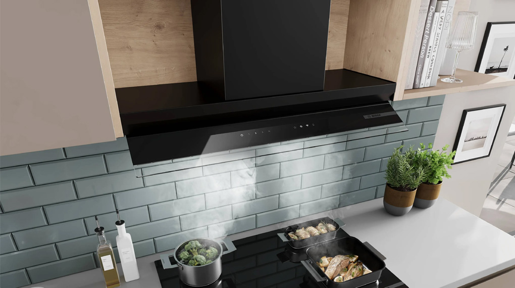 Máy hút mùi âm tủ Bosch DBB97DP60 series 6 Accent Line-Có 2 kiểu lắp đặt Máy hút mùi âm tủ Bosch DBB97DP60 series 6 Accent Line-Có 2 kiểu lắp đặt