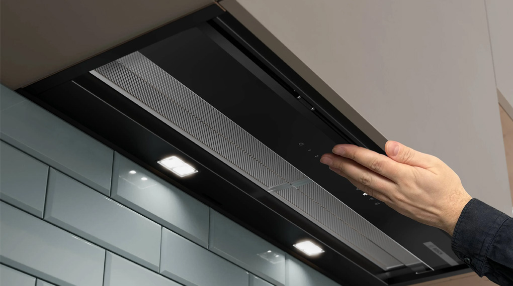 Máy hút mùi âm tủ Bosch DBB97DP60 series 6 Accent Line-Hệ thống đèn LED tiên tiến Máy hút mùi âm tủ Bosch DBB97DP60 series 6 Accent Line-Hệ thống đèn LED tiên tiến