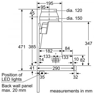 Máy hút mùi âm tủ Bosch DFS097K51 Series 8 Accent Line 15 may hut mui bosch dfs097k51 series 8 10
