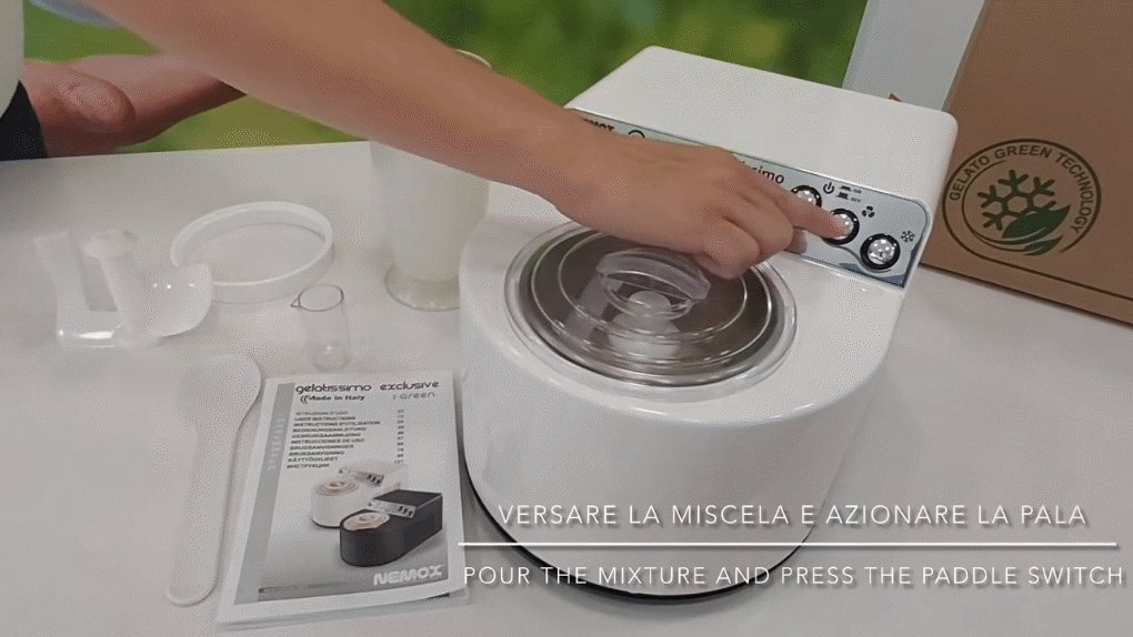 Máy làm kem Nemox GELATISSIMO Exclusive i-Green - Bảng điều khiển, chế độ Máy làm kem Nemox GELATISSIMO Exclusive i-Green