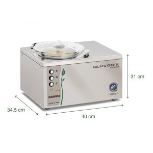 may lam kem mini nemox 003b420250 gelato chef 3l automatic i green 1 5 lit 12
