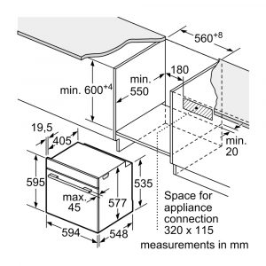 Lò nướng kèm hấp Bosch HSG7584B1 Series 8 âm tủ 15 o nuong kem hap bosch hsg7584b1 series 8 am tu 12