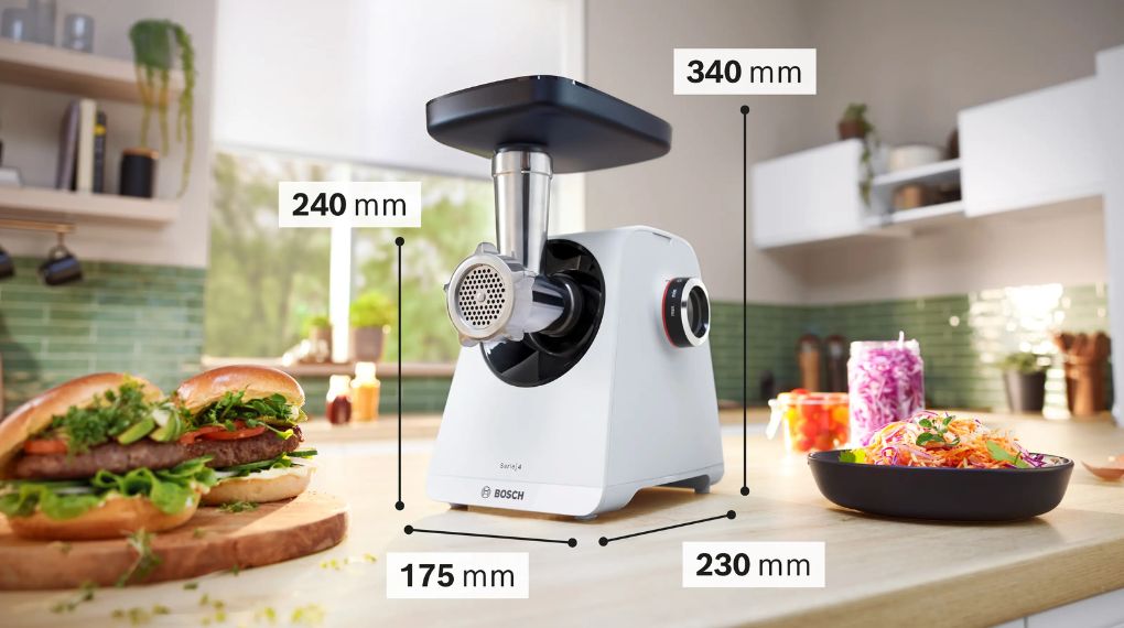 Máy xay thịt Bosch MFWS420W Series 4 MultiPower - tổng quan thiết kế 13