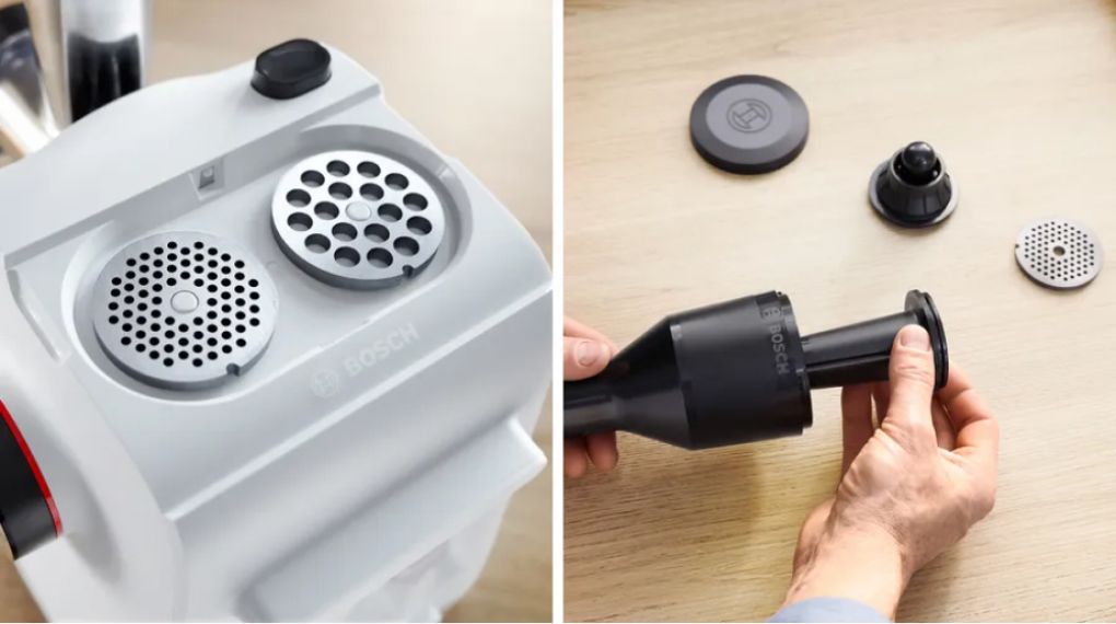 Máy xay thịt Bosch MFWS420W Series 4 MultiPower - cấp độ xay, bảng điều khiển 7 1