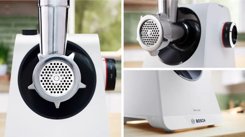 Máy xay thịt Bosch MFWS420W Series 4 MultiPower - lưỡi dao và phụ kiện có thể vệ sinh trong máy rửa bát 9 1