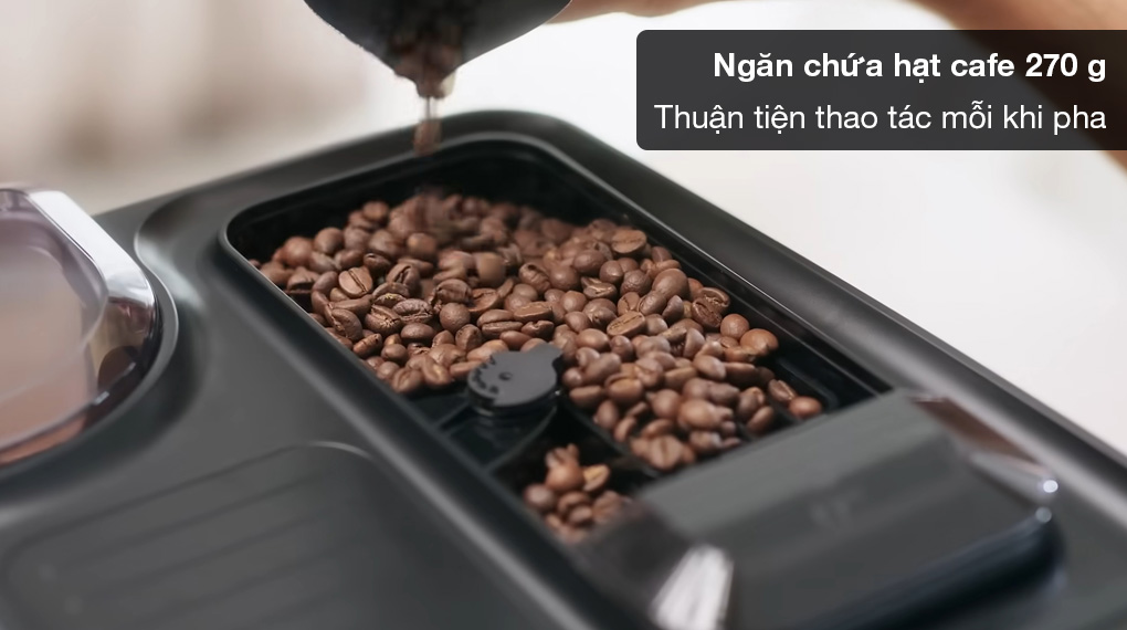 Máy pha cà phê tự động Bosch TPE40307 VeroCafe Series 4-Ngăn chứa hạt 270 g
