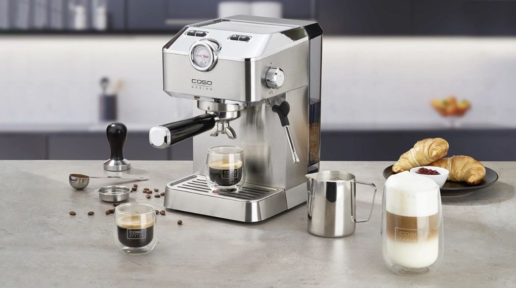 Máy pha cafe bán tự động Caso 1820 Espresso Gourmet - Tổng quan thiết kế may pha ca phe tu dong bosch tqe80703 verocafe series 8 15 1