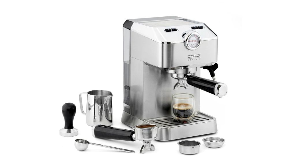 Máy pha cafe bán tự động Caso 1820 Espresso Gourmet - Sở hữu công suất ổn định 1100 W may pha ca phe tu dong bosch tqe80703 verocafe series 8 16 1