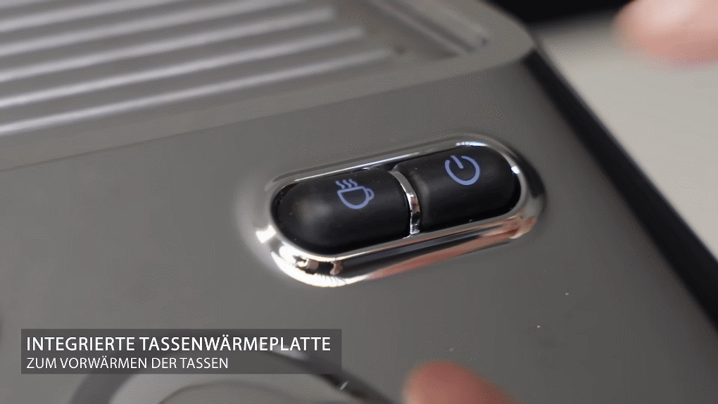 Máy pha cafe bán tự động Caso 1820 Espresso Gourmet - Nút nhấn Soft Touch tích hợp đèn LED trắng may pha cafe ban tu dong caso 1820 espresso gourmet 21