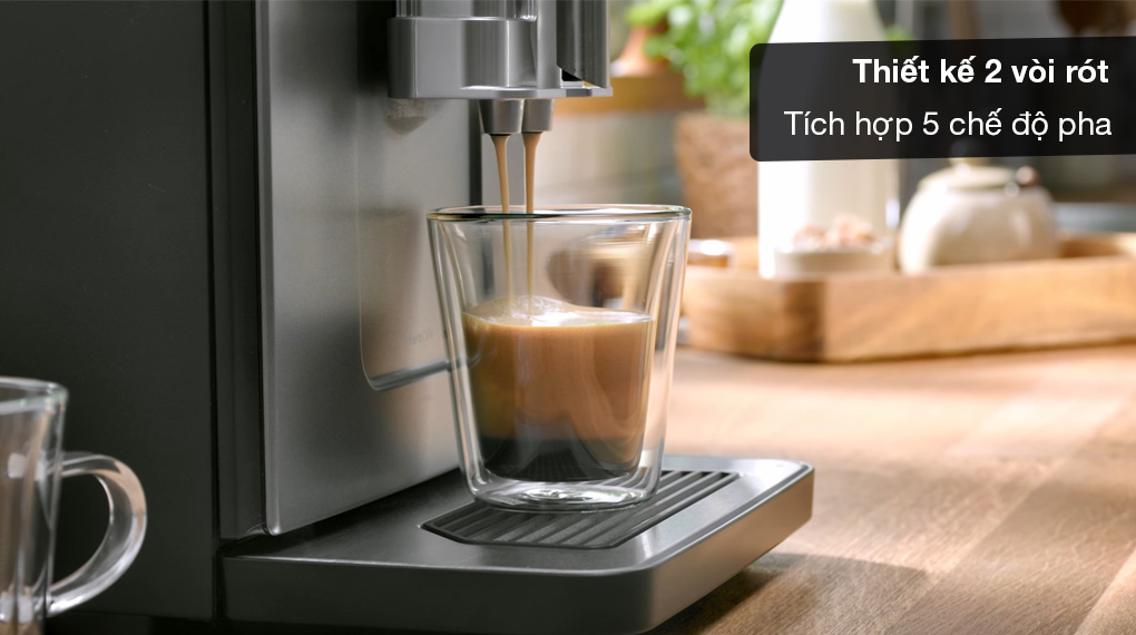 Máy pha cafe tự động Bosch TIE20119 VeroCafe Piano Series 2-Thiết kế 2 vòi Máy pha cafe tự động Bosch TIE20119 VeroCafe Piano Series 2-Thiết kế 2 vòi