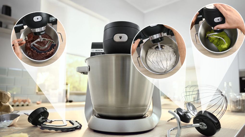 Máy trộn bột đa năng Bosch MUMS6ZS17 1600 W Series 6 - Thiết kế hiện đại, đa năng, sử dụng tiện lợi may tron bot da nang bosch mums6zs17 1600w 7 1