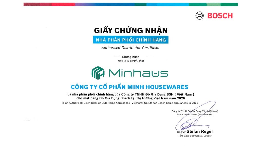 Máy xay cầm tay đa năng Bosch MSM4B624 Series 4 - Giấy chứng nhận nhà phân phối chính hãng may xay cam tay da nang bosch msm4b624 series 4 10 2