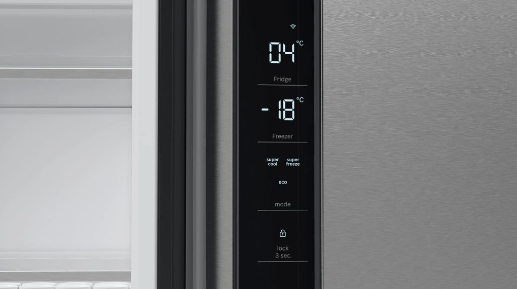 Tủ lạnh Bosch 605 lít KFN96APEAG Series 4 - Bảng điều khiển trực quan tu lanh bosch 605 lit kfn96apeag series 4 7
