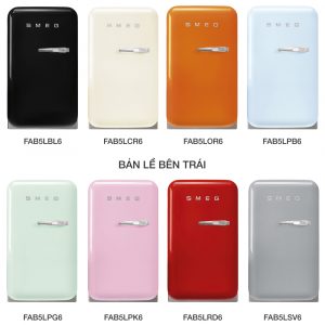 Tủ lạnh mini Smeg 34 lít FAB5xxx6 màu trơn 3 tu lanh mini smeg 34 lit fab5xxx6 mau tron 12