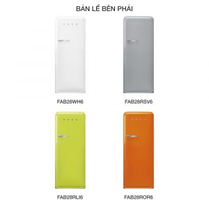 Tủ lạnh inverter Smeg 270 lít FAB28xxx6 màu trơn 4 tu lanh smeg 270 lit fab28xxx6 mau tron 19