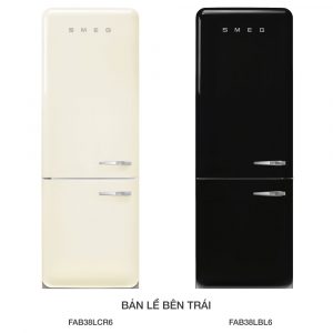Tủ lạnh inverter Smeg 481 lít FAB38xxx6 màu trơn 4 tu lanh smeg 270 lit fab28xxx6 mau tron 20 1