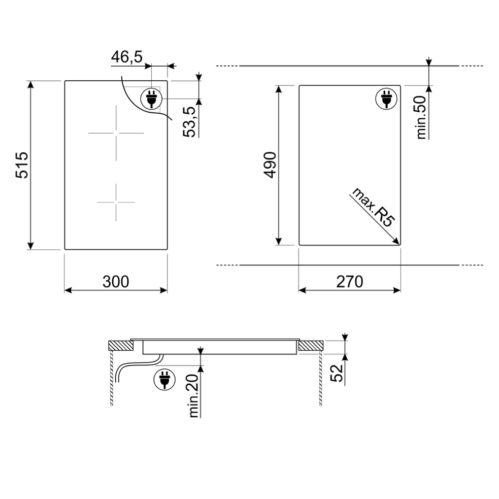 bep-tu-2-vung-nau-smeg-si5322b-3500-w-universale-1 bep tu 2 vung nau smeg si5322b 3500 w universale 1