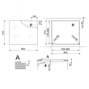 Bếp từ 4 vùng nấu Smeg SI4642D 7400 W Universale 11 bep tu 4 vung nau smeg si4642d 7400 w universale 6