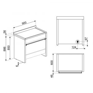 Bếp từ kết hợp lò nướng Smeg Classica A1PYID-9 11400 W 9 bep tu ket hop lo nuong smeg classica a1pyid 9 11400 w 5
