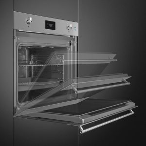 Lò nướng kèm hấp Smeg Classica SO6301S2X âm tủ 10 lo nuong kem hap smeg classica so6301s2x am tu 9