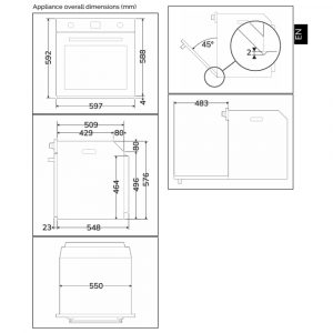 Lò nướng Smeg Classica SF6301 âm tủ 12 lo nuong smeg classica sf6301 am tu 8
