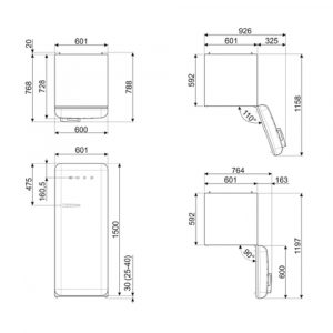 Tủ lạnh inverter Smeg 270 lít FAB28RCR6 50's Style 16 tu lanh inverter smeg 270 lit fab28rcr6 50s style 14